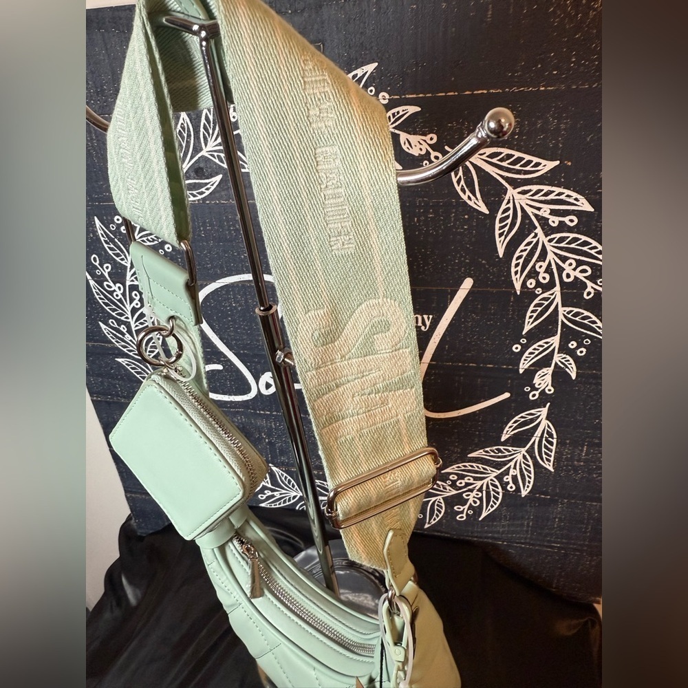 Steve Madden Quilted Mint Green Crossbody Bag - Picture 6 of 10